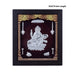 Saraswati Murti Photo Frame - 8.5 X 7.5 Inches | Picture Frame/ 999 Silver Wall Picture For Pooja & Home Decor - Hindu God Photos & Frames