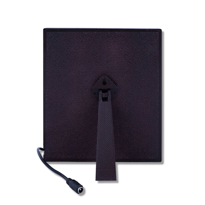 Lakshmi Ganesh Murti Photo Frame - 8.5 X 7.5 Inches | 999 Silver Foil & Led Wall Picture Frame For Pooja Room - Hindu God Photos & Frames