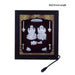 Lakshmi Ganesh Murti Photo Frame - 8.5 X 7.5 Inches | 999 Silver Foil & Led Wall Picture Frame For Pooja Room - Hindu God Photos & Frames