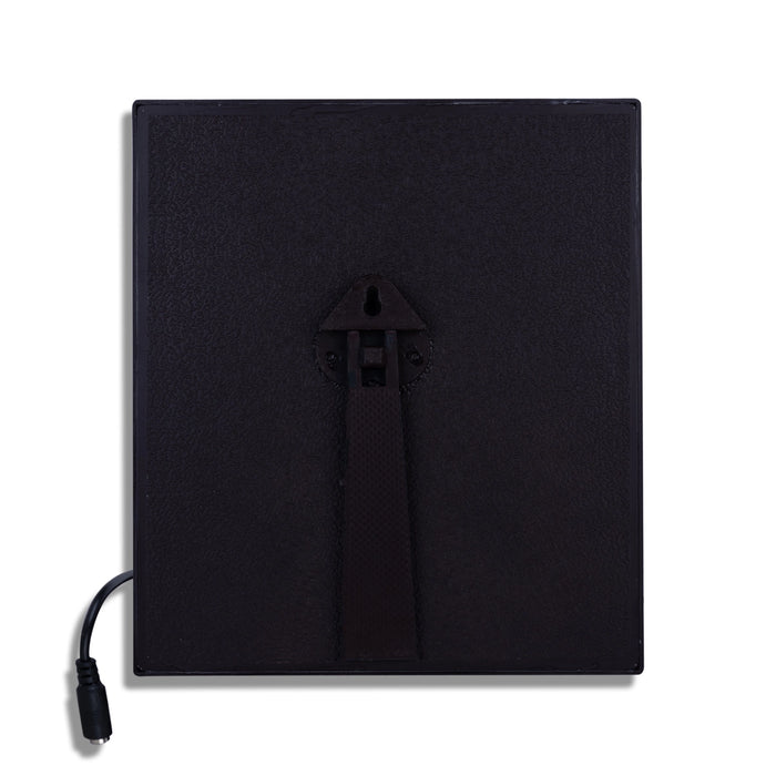 Lakshmi Ganesh Saraswati Murti Photo Frame - 8.5 X 7.5 Inches | Led Picture Frame/ 999 Silver Wall Picture - Hindu God Photos & Frames