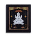 Lakshmi Murti Photo Frame - 8.5 X 7.5 Inches | Picture Frame/ 999 Silver Wall Picture For Pooja & Home Decor - Hindu God Photos & Frames