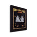 Lakshmi Ganesh Murti Photo Frame - 8.5 x 7.5 Inches | 999 Silver Foil Wall Picture Frame/Led Wall Decor For Pooja - Hindu God Photos & Frames