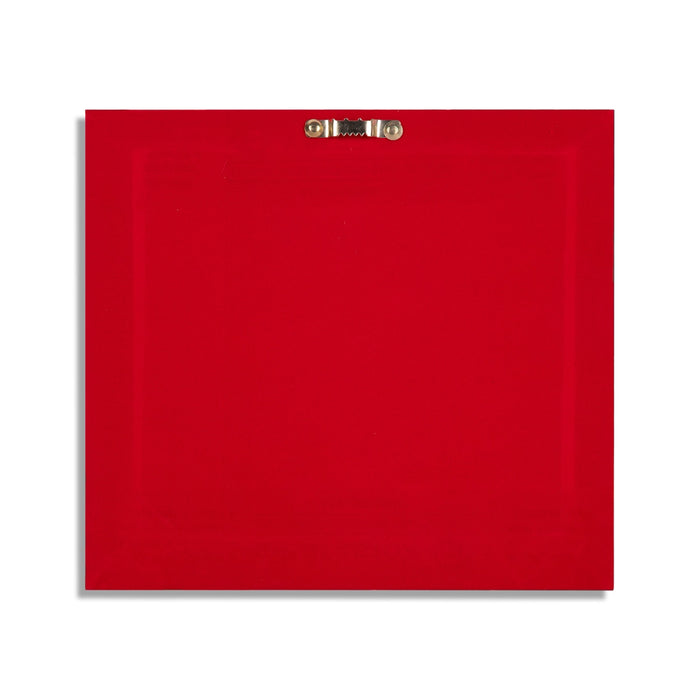 Lakshmi Ganesh Murti Photo Frame- 9 x 10 Inches | 999 Silver Foil Wall Picture Frame/ Wall Decor For Puja Room - Hindu God Photos & Frames