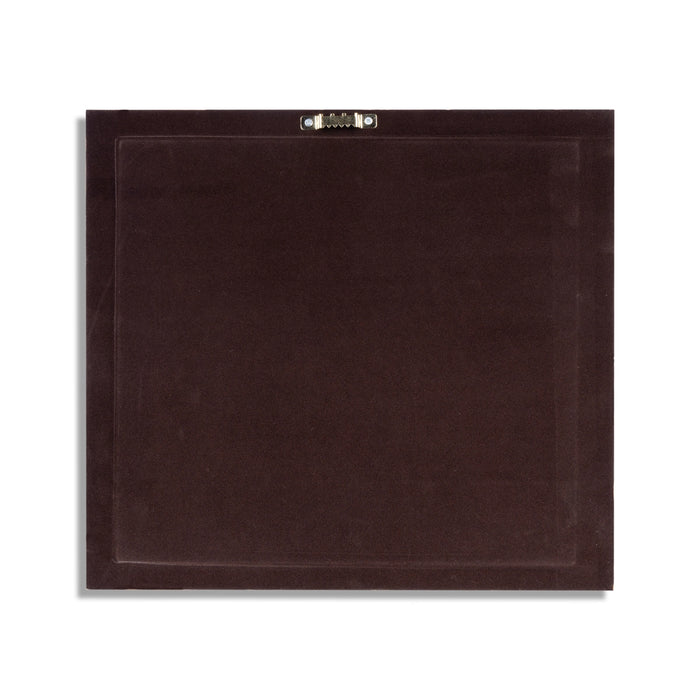 Lakshmi Ganesh Murti Photo Frame- 12 x 11 Inches | 999 Silver Foil Wall Picture Frame/Wall Decor For Puja Room - Hindu God Photos & Frames