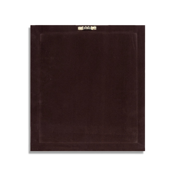 Ganesh Murti Photo Frame - 12 x 11 Inches | 999 Silver Foil Wall Decor/ Wall Picture Frame For Puja Room - Hindu God Photos & Frames