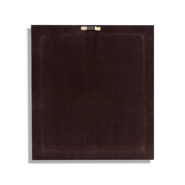 Radha Krishna Murti Photo Frame- 12 x 11 Inches | 999 Silver Foil Wall Decor/ Wall Picture Frame For Puja Room - Hindu God Photos & Frames