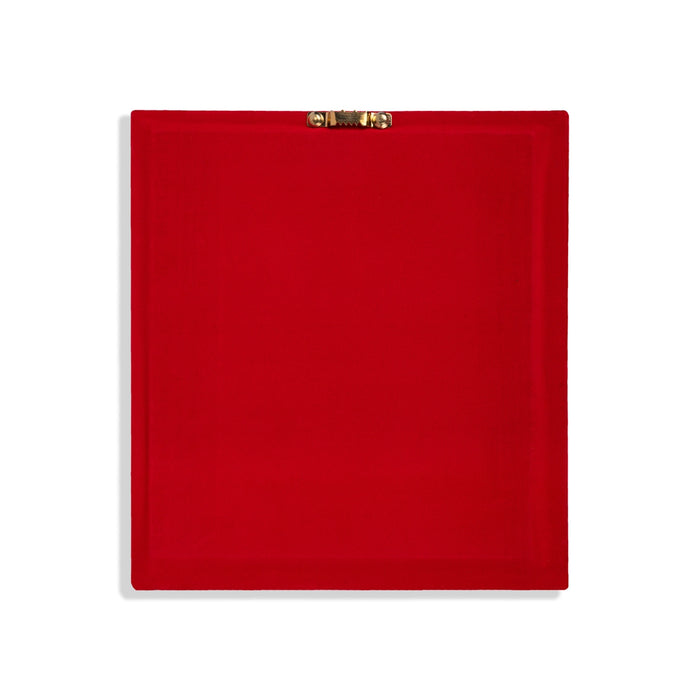 Shiva Family Murti Photo Frame - 8 x 7.5 Inches | 999 Silver Foil Wall Picture Frame/ Wall Decor For Puja Room - Hindu God Photos & Frames