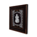 Lakshmi Murti Photo Frame - 8.75 x 7.75 Inches | 999 Silver Foil Wall Picture Frame/ Wall Decor For Puja Room - Hindu God Photos & Frames