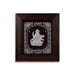 Saraswati Murti Photo Frame - 11 x 10 Inches | 999 Silver Foil Wall Picture Frame/ Wall Decor For Puja Room - Hindu God Photos & Frames