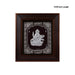 Saraswati Murti Photo Frame - 11 x 10 Inches | 999 Silver Foil Wall Picture Frame/ Wall Decor For Puja Room - Hindu God Photos & Frames