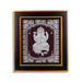 Ganesh Murti Photo Frame - 12 x 11 Inches | 999 Silver Foil Wall Picture Frame/ Wall Decor For Puja Room - Hindu God Photos & Frames