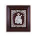 Saraswati Murti Photo Frame - 12 x 11 Inches | 999 Silver Foil Wall Picture Frame/ Wall Decor For Puja Room - Hindu God Photos & Frames