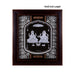 Lakshmi Ganesh Murti Photo Frame- 14 X 12 Inches | 999 Silver Foil Picture Frame/ Wall Picture For Pooja Room - Hindu God Photos & Frames