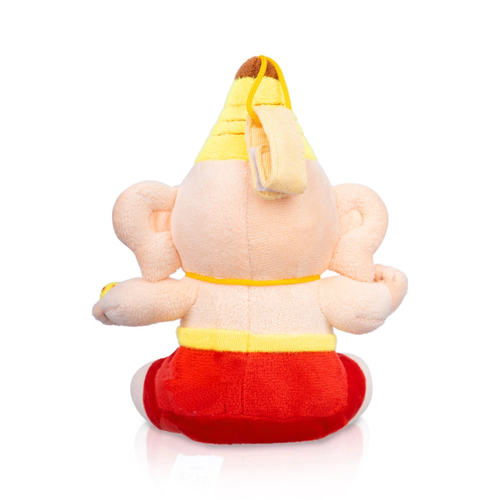 Baby Ganesh Murti Singing Toy - 7 X 5 inches | Soft Musical Toy/ Mantra Chanting Toy For Kids And Gifting - Traditional Games & Toys