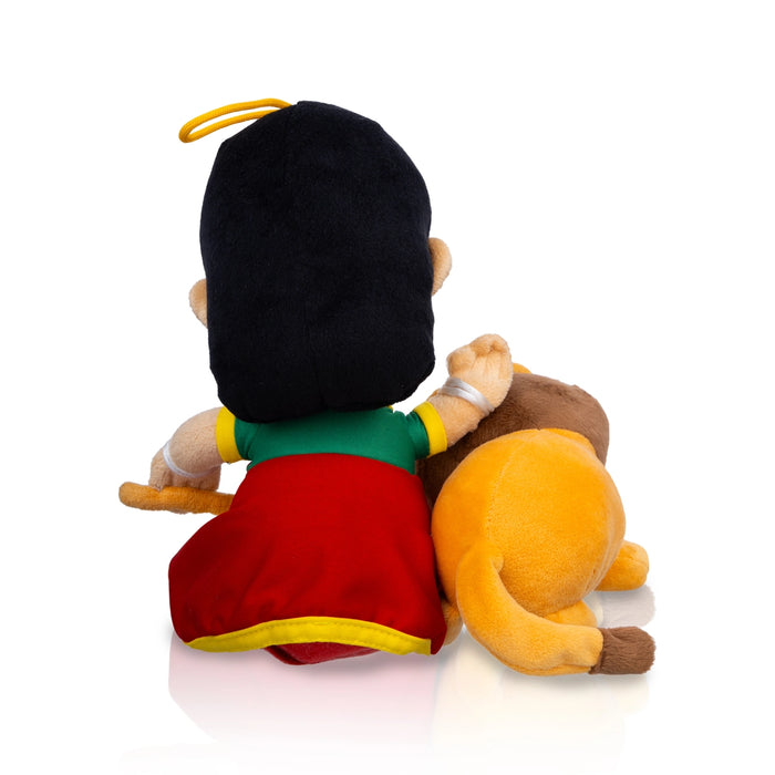 Baby Durga Murti Singing Toy With Lion- 7 X 8 inches | Soft Musical Toy/Mantra Chanting Toy For Kids & Gifting