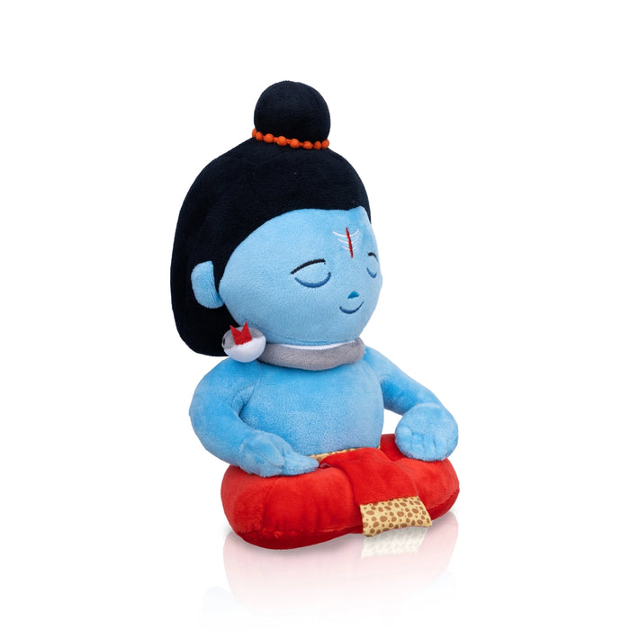 Baby Shiva Murti Singing Toy - 11 X 7 inches | Soft Musical Toy/ Mantra Chanting Toy For Kids And Gifting - Traditional Games & Toys
