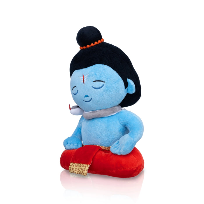 Baby Shiva Murti Singing Toy - 11 X 7 inches | Soft Musical Toy/ Mantra Chanting Toy For Kids And Gifting - Traditional Games & Toys