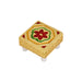 Pooja Chowki With Base Set - 1.25 X 2 X 2 Inches | 6 Pcs/ Gold Polish Bajot/ Flower Design Patla For Deity - Pooja Aasan & Bajot & Pooja Mat