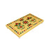 Chowki With Base- 1.25 X 6 X 10 Inches | Gold Polish Bajot/Kalash & Flower Design Patla/Manai Palagai For Pooja - Pooja Aasan & Bajot & Pooja Mat