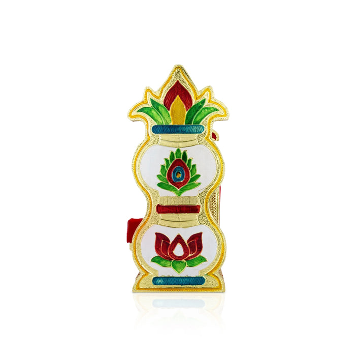 Jhula - 6 x 6.5 Inches | Unjal/ Decorative Idol Swing / Bal Krishna Jhoola for Temple Decor