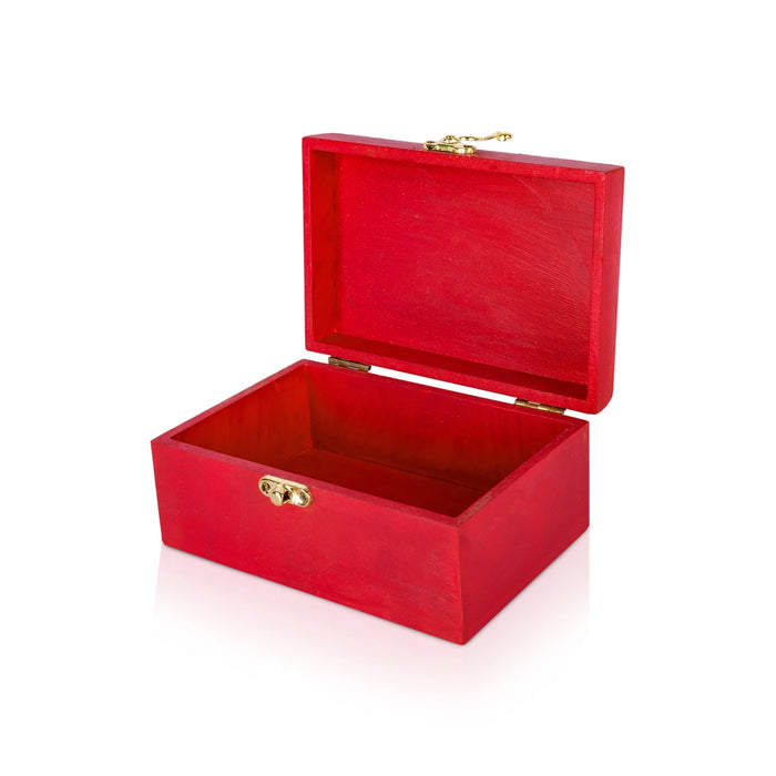 Pooja Box - 4 x 6 Inches | Wooden Box/ Storage Box/ Jewellery Container for Home