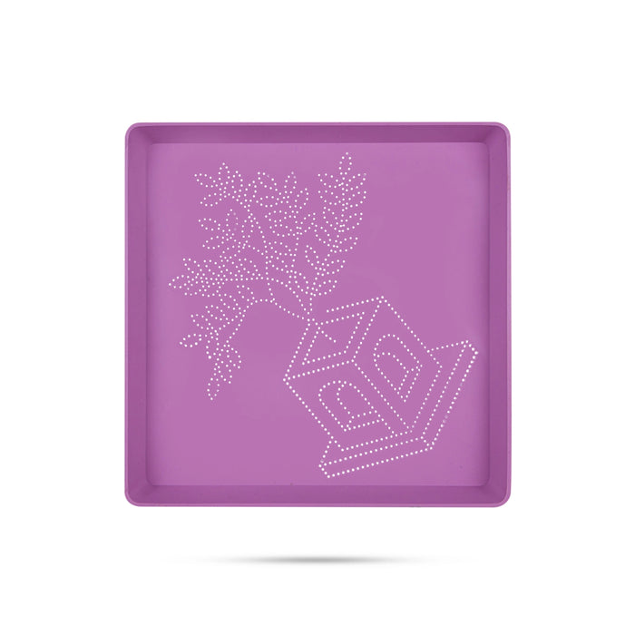 Rangoli Stencil - 6 x 6 Inches | Kolam Stencil / Rangoli Design Stencil / Muggulu Stencil for Home Decor - Kolam & Rangoli
