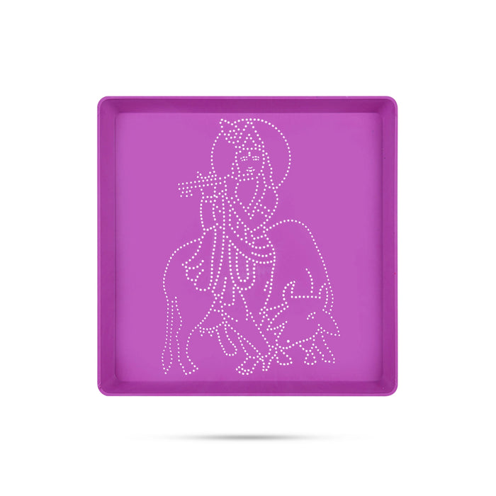 Rangoli Stencil - 6 x 6 Inches | Kolam Stencil / Rangoli Design Stencil / Muggulu Stencil for Home Decor - Kolam & Rangoli