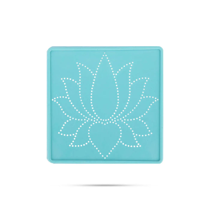 Rangoli Stencil – 3 X 3 Inches | 6 Pcs / Dotted Design Rangoli Jali / Kolam Maker For Home Decoration