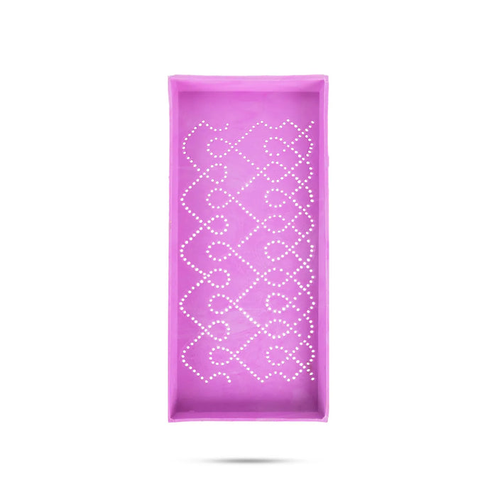 Rangoli Stencil – 2.5 X 6 Inches | 6 Pcs / Dotted Design Kolam Stencil / Reusable Rangoli Jali For Festivals