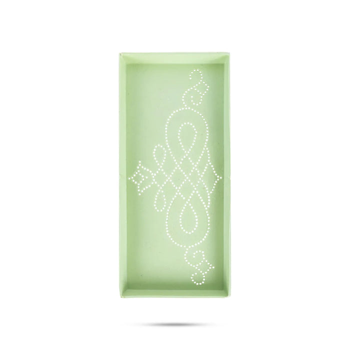 Rangoli Stencil – 2.5 X 6 Inches | 6 Pcs / Dotted Design Kolam Stencil / Reusable Rangoli Jali For Festivals