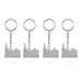 Key Chain - 3 Inches | Pack Of 4 / Key Ring / Cute Keychain for Bike / Assorted Designs - Key Chain & Key Holder