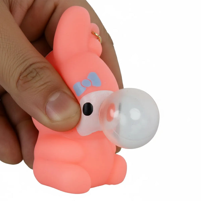 Bubble Squeeze Toy Keychain - 2 x 2 inches | Cute Key Ring / Stress Relief Key Holder for Bags & Daily Use - Key Chain & Key Holder