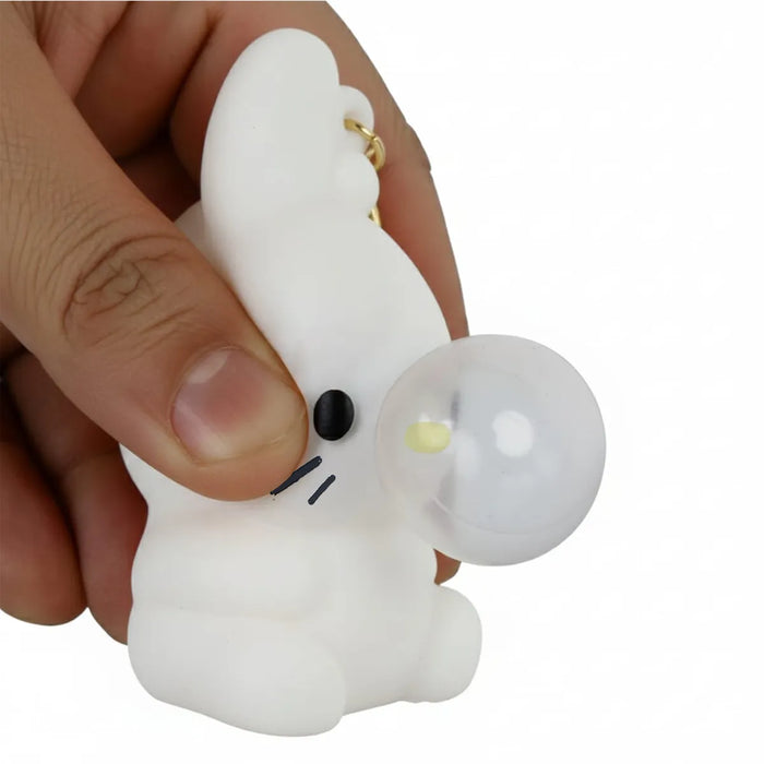 Bubble Squeeze Toy Keychain - 2 x 2 inches | Cute Key Ring / Stress Relief Key Holder for Bags & Daily Use - Key Chain & Key Holder