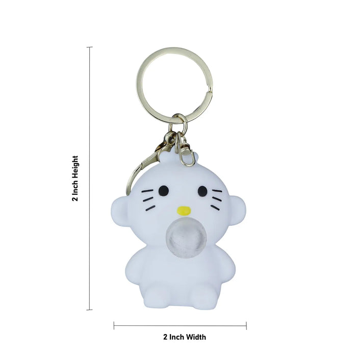 Bubble Squeeze Toy Keychain - 2 x 2 inches | Cute Key Ring / Stress Relief Key Holder for Bags & Daily Use - Key Chain & Key Holder