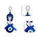Evil Eye Hanging Latkan - 6.5 inches | Beads Latkan / Wall Hanging Latkan / Nazar Protection Decor - Wall Hanging