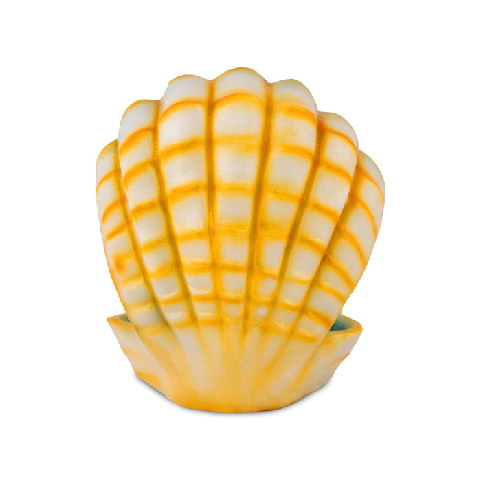 Ganesha Sitting on shell Murti - 5.5 x 4.25 Inches | Resin Idol/ Vinayagar Statue For Home & Pooja space