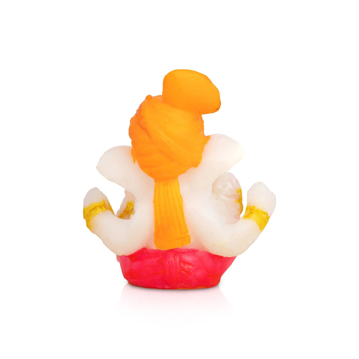 Ganesha Murti - 2.75 x 2 Inches | Resin Ganpati Idol/ Vinayagar Statue for Home, Pooja Room & Gifting