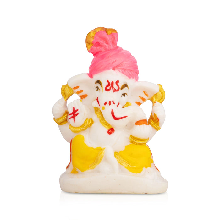 Vinayagar Statue - 3 x 2 Inches | Resin Idol/ Ganesha Murti for Home, Pooja Room & Gifting