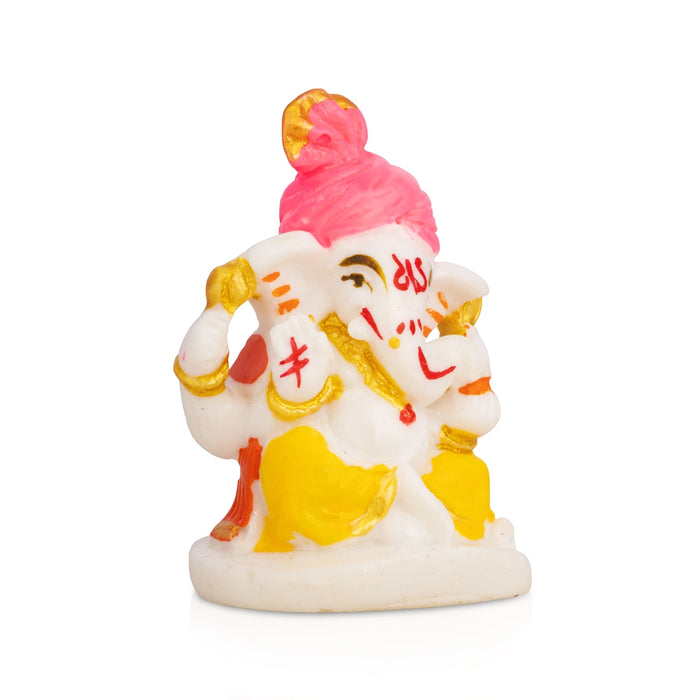 Vinayagar Statue - 3 x 2 Inches | Resin Idol/ Ganesha Murti for Home, Pooja Room & Gifting