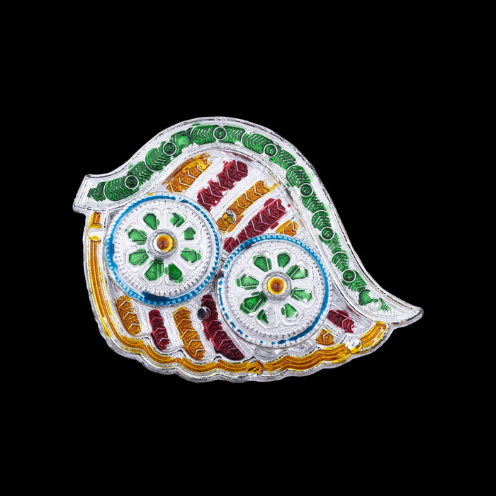 Kumkum Box With Plate - 0.5 x 2.5 Inches | Fiber Kumkum Bharani/ Sindoor Pot for Pooja/ Assorted