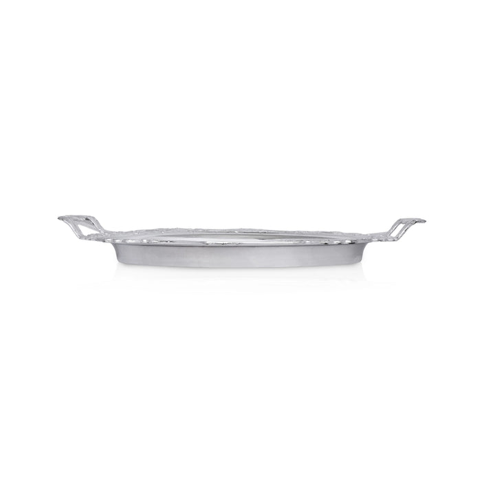 Tray with Handle - 1 x 15 Inches | Serving Plate / Decorative Tray for Home Decor & Gifting