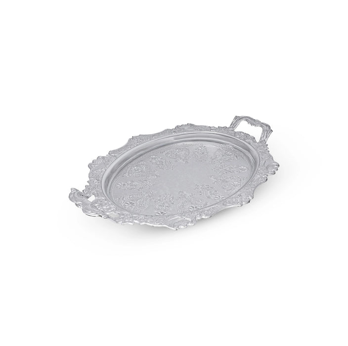 Tray with Handle - 1 x 15 Inches | Serving Plate / Decorative Tray for Home Decor & Gifting
