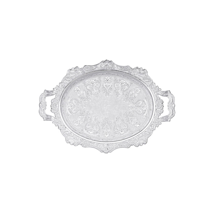 Tray with Handle - 1 x 15 Inches | Serving Plate / Decorative Tray for Home Decor & Gifting