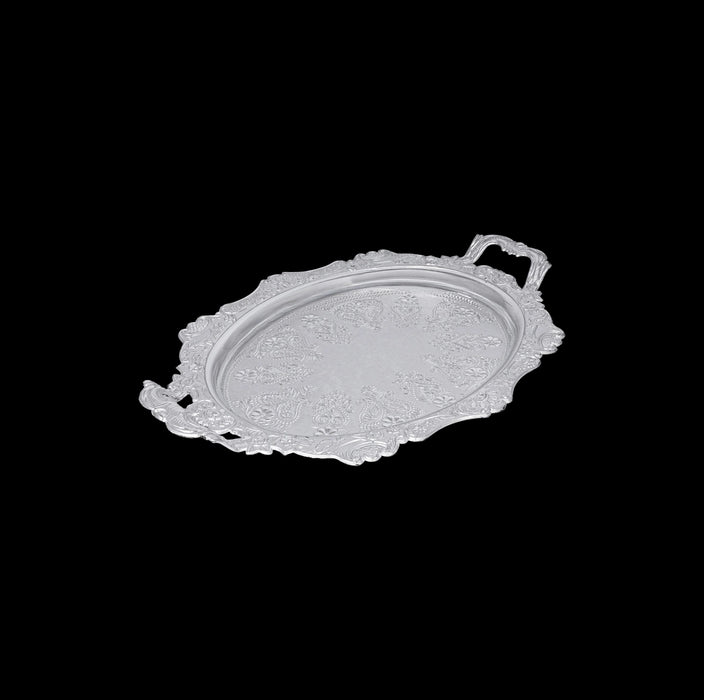 Tray with Handle - 1 x 15 Inches | Serving Plate / Decorative Tray for Home Decor & Gifting