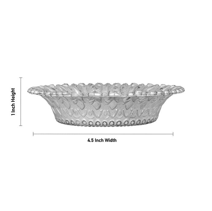 Tray - 1 x 4.5 Inches | Round Shape Tray/ Decorative Tray/ Serving Plate For Home Decor