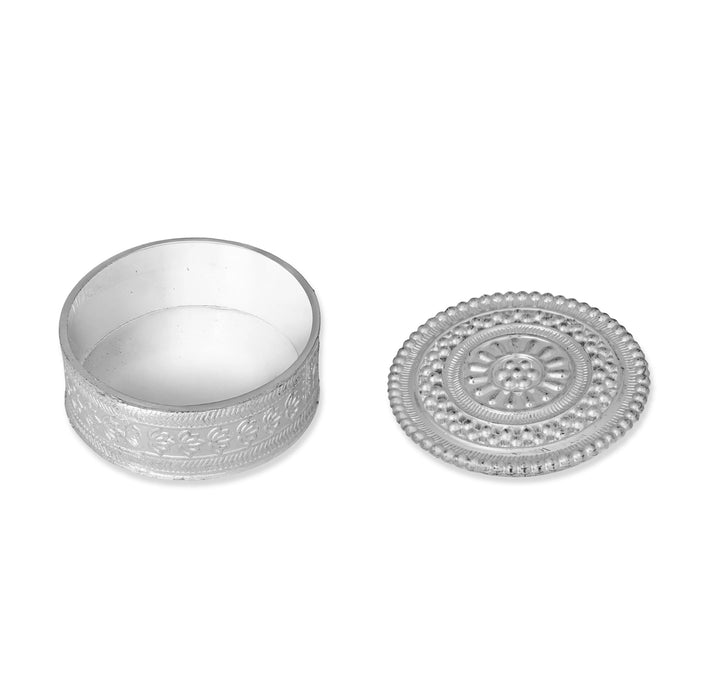 Kumkum Box - 1 x 2 Inches | 6 Pcs/ Kumkum Bharani/ Sindoor Pot for Women & Pooja