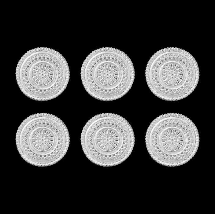 Kumkum Box - 1 x 2 Inches | 6 Pcs/ Kumkum Bharani/ Sindoor Pot for Women & Pooja