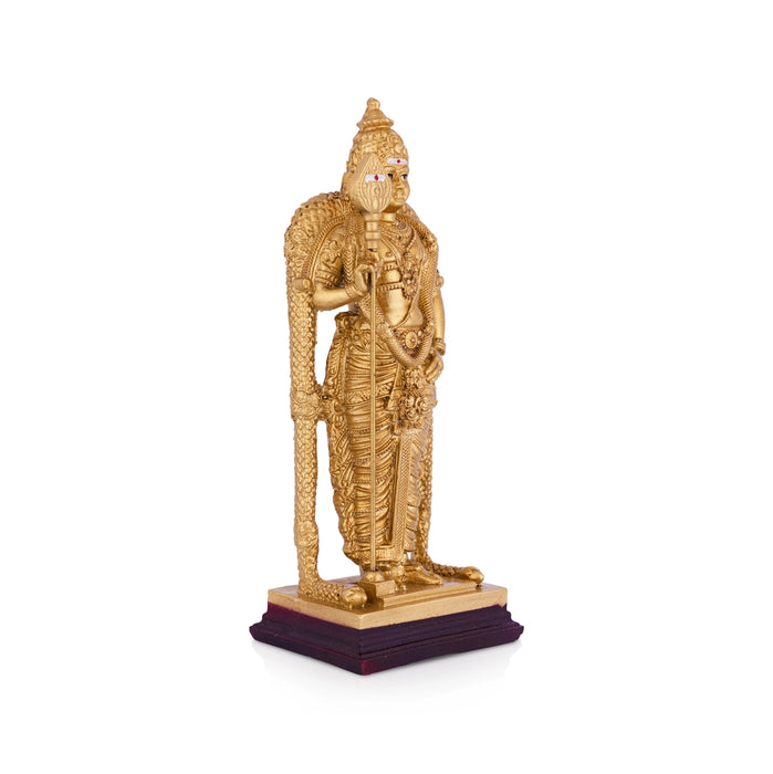 Malaysia Murugan Standing On Base Murti - 6.5 x 2.8 Inches | Resin Idol/ Murugan Statue For Home