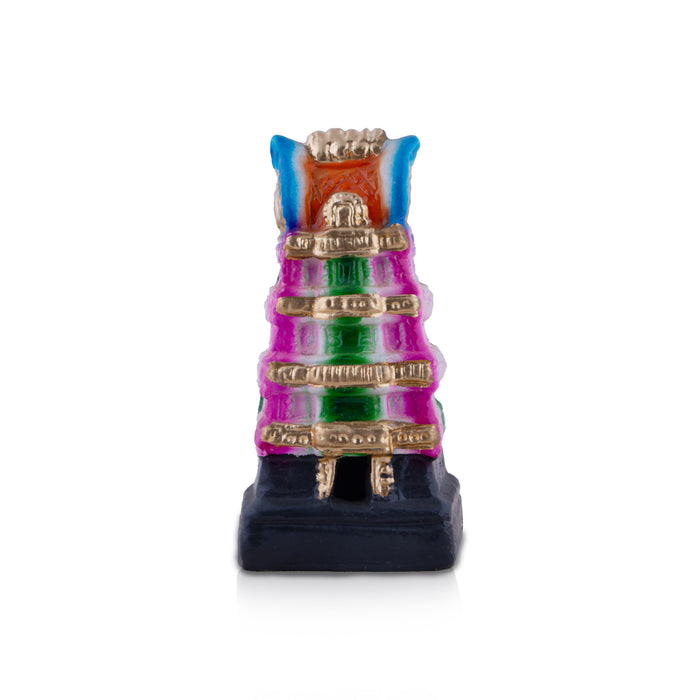 Gopuram Clay Golu Bommai - 6 x 3 Inches | Giri Golu Doll/ Navaratri Golu Bomma/Gombe/Bommai