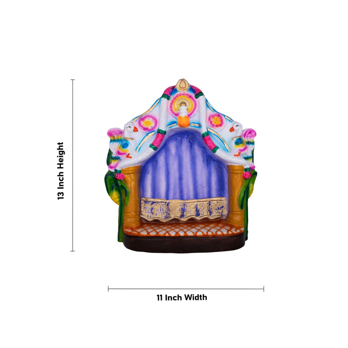 Iyer Marriage Clay Golu Bommai Set - 13 x 11 Inches | Giri Golu Doll/ Navaratri Golu Bomma/Gombe/Bommai - Clay Kolu Bommai